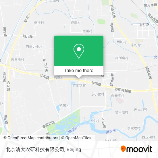 北京清大农研科技有限公司 map
