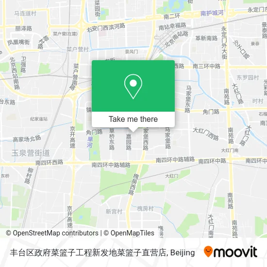 丰台区政府菜篮子工程新发地菜篮子直营店 map