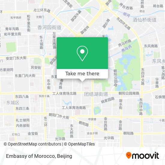 Embassy of Morocco map