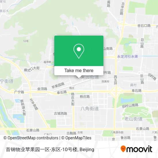 首钢物业苹果园一区-东区-10号楼 map