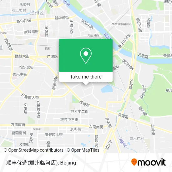 顺丰优选(通州临河店) map