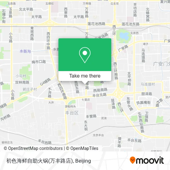 初色海鲜自助火锅(万丰路店) map