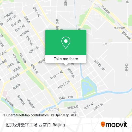北京经开数字工场-西南门 map
