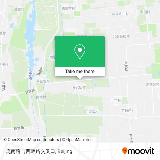 庞南路与西韩路交叉口 map