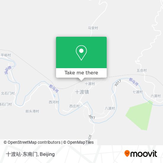十渡站-东南门 map