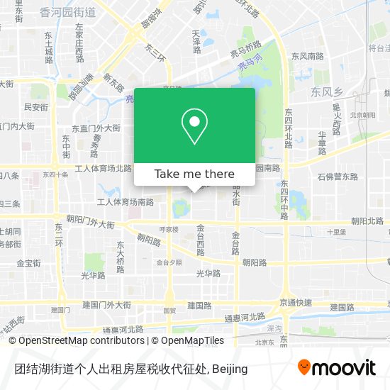 团结湖街道个人出租房屋税收代征处 map