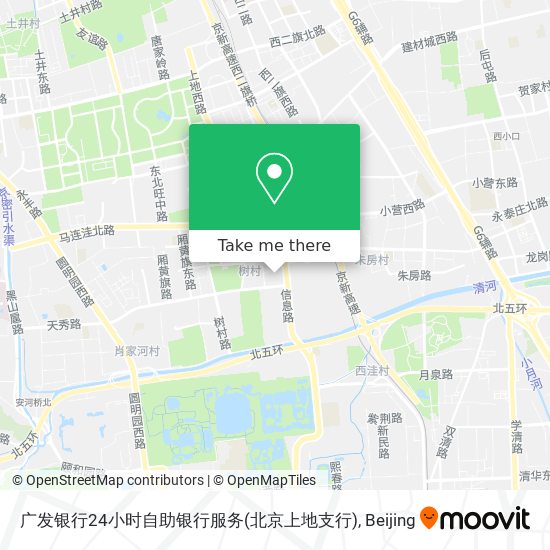 广发银行24小时自助银行服务(北京上地支行) map