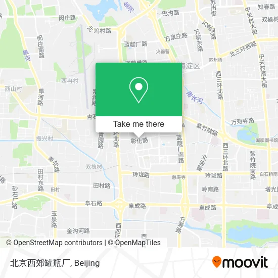 北京西郊罐瓶厂 map