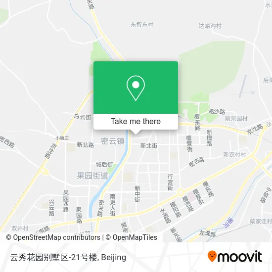 云秀花园别墅区-21号楼 map