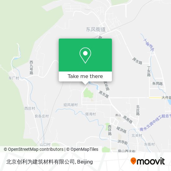 北京创利为建筑材料有限公司 map