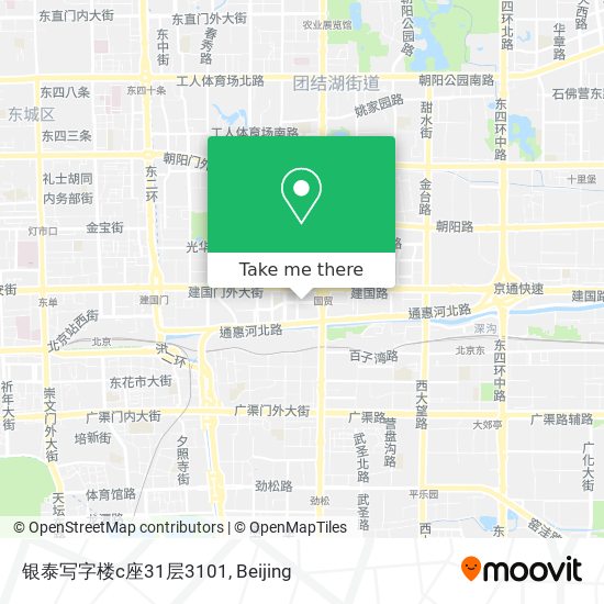 银泰写字楼c座31层3101 map