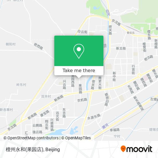 檀州永和(果园店) map
