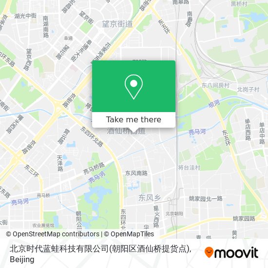 北京时代蓝蛙科技有限公司(朝阳区酒仙桥提货点) map