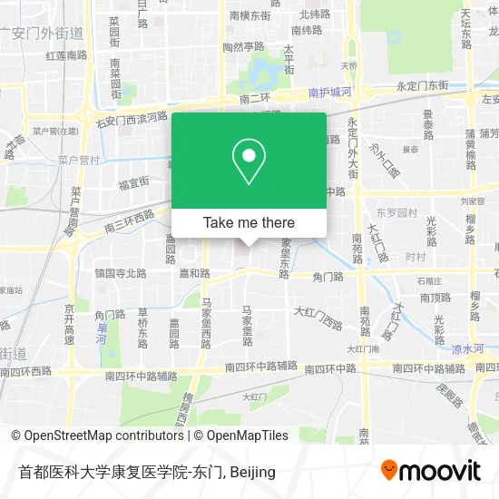 首都医科大学康复医学院-东门 map