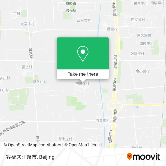 客福来旺超市 map