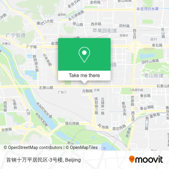 首钢十万平居民区-3号楼 map