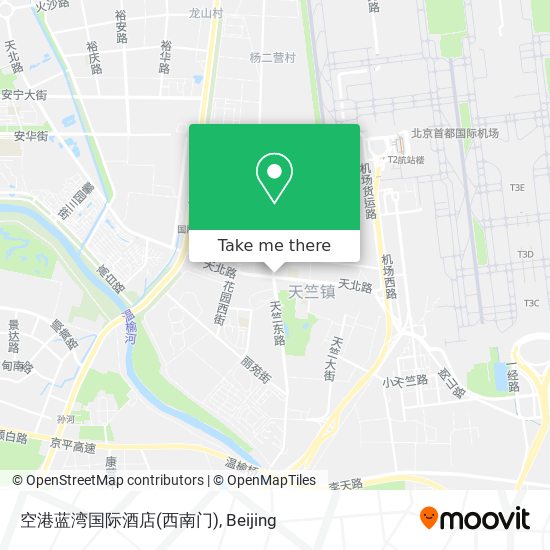 空港蓝湾国际酒店(西南门) map