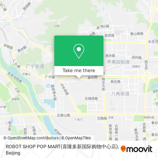 ROBOT SHOP POP MART(喜隆多新国际购物中心店) map