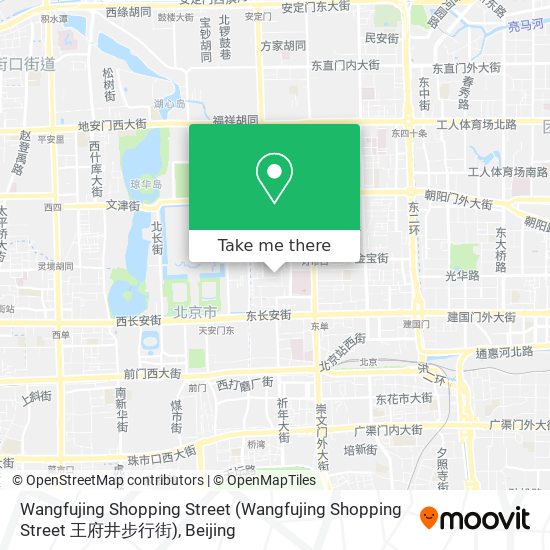 Wangfujing Shopping Street map