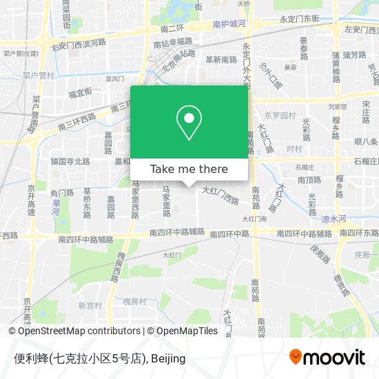 便利蜂(七克拉小区5号店) map