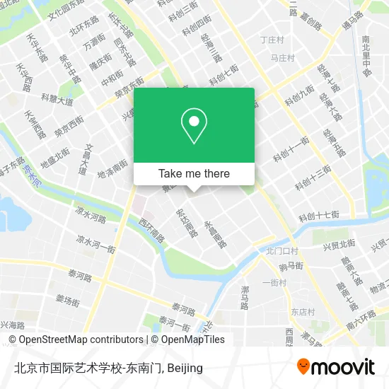 北京市国际艺术学校-东南门 map