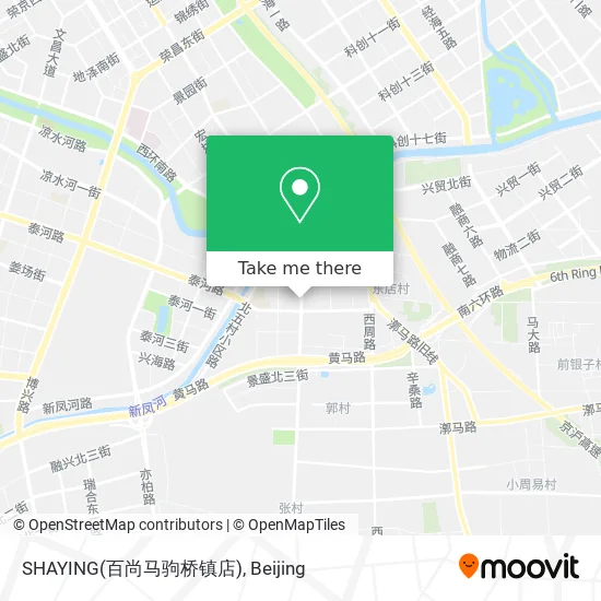 SHAYING(百尚马驹桥镇店) map