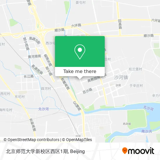 北京师范大学新校区西区1期 map