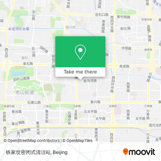 铁家坟密闭式清洁站 map
