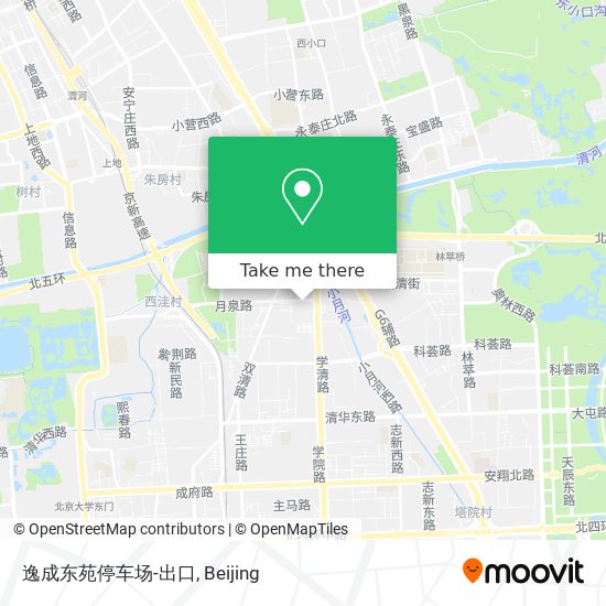 逸成东苑停车场-出口 map
