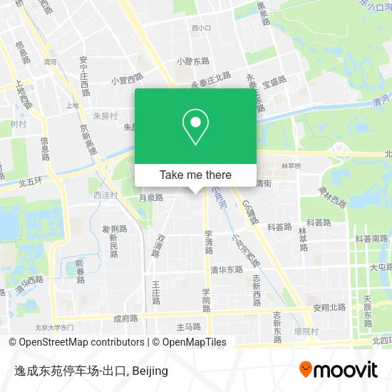 逸成东苑停车场-出口 map