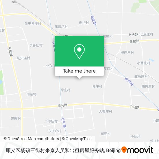 顺义区杨镇三街村来京人员和出租房屋服务站 map