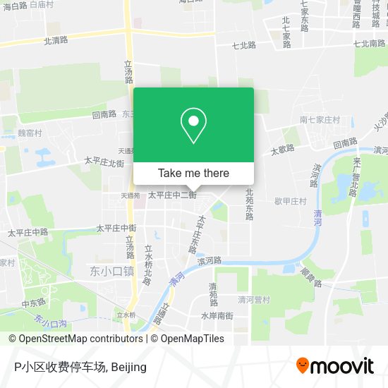 P小区收费停车场 map