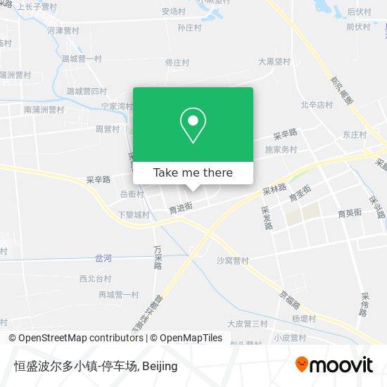 恒盛波尔多小镇-停车场 map