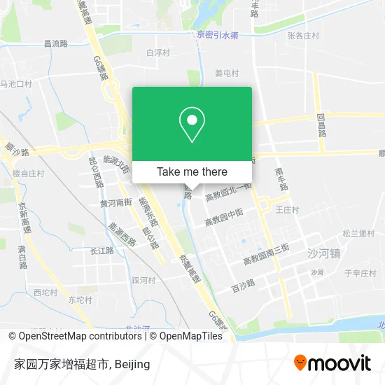 家园万家增福超市 map