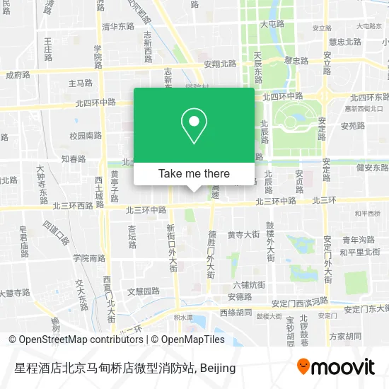 星程酒店北京马甸桥店微型消防站 map