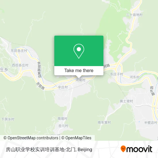 房山职业学校实训培训基地-北门 map