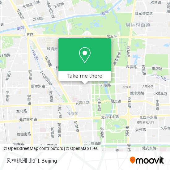 风林绿洲-北门 map