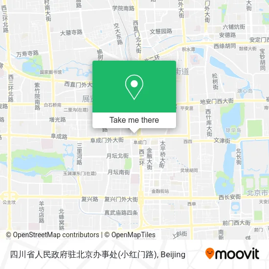 四川省人民政府驻北京办事处(小红门路) map