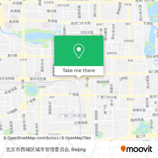 北京市西城区城市管理委员会 map
