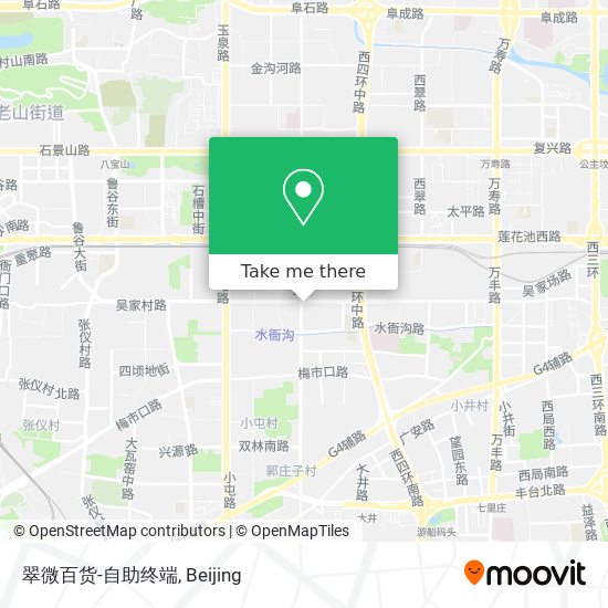 翠微百货-自助终端 map