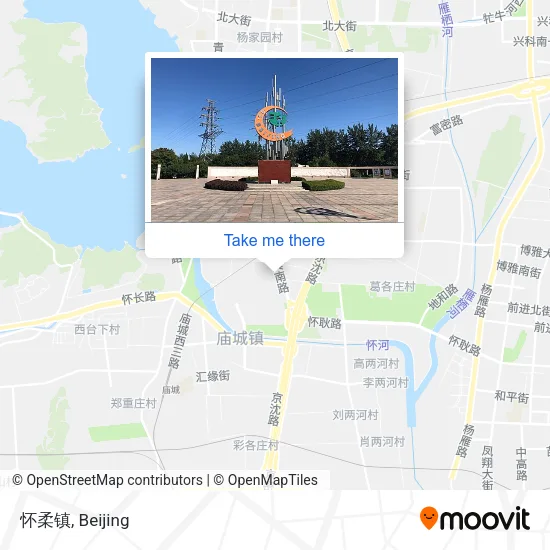 怀柔镇 map