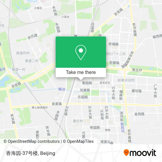 香海园-37号楼 map