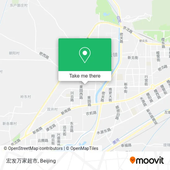 宏发万家超市 map