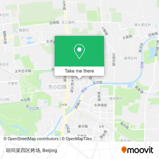 胡同菜四区烤场 map