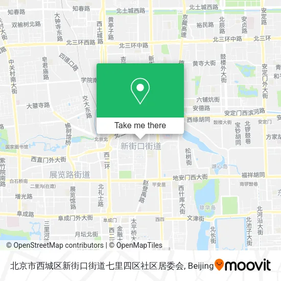 北京市西城区新街口街道七里四区社区居委会 map