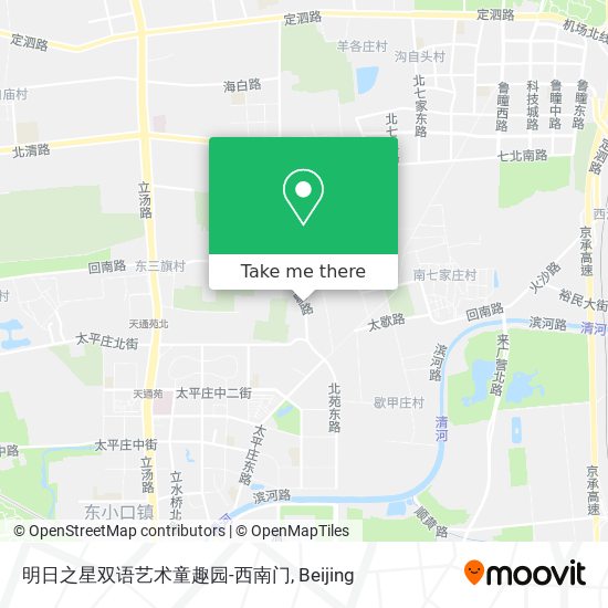 明日之星双语艺术童趣园-西南门 map