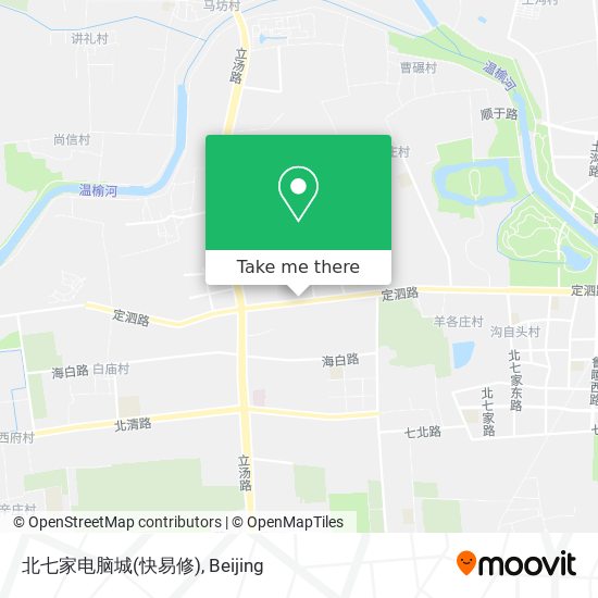 北七家电脑城(快易修) map