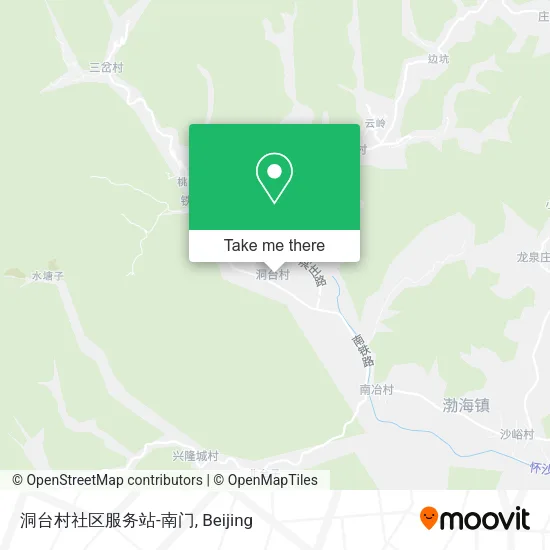洞台村社区服务站-南门 map