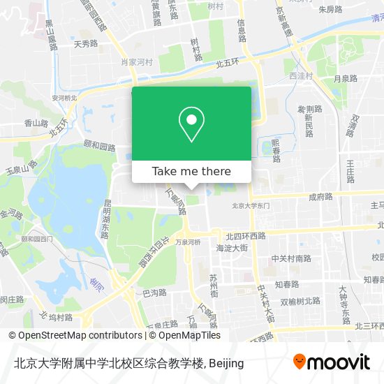 北京大学附属中学北校区综合教学楼 map