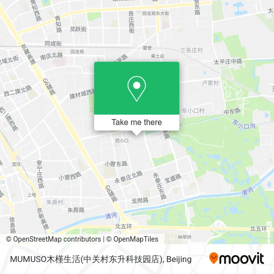 MUMUSO木槿生活(中关村东升科技园店) map